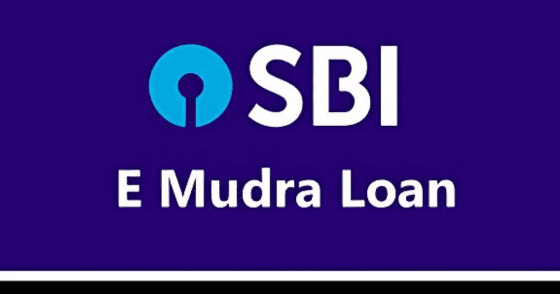 image with text on sbi e mudra loan scheme