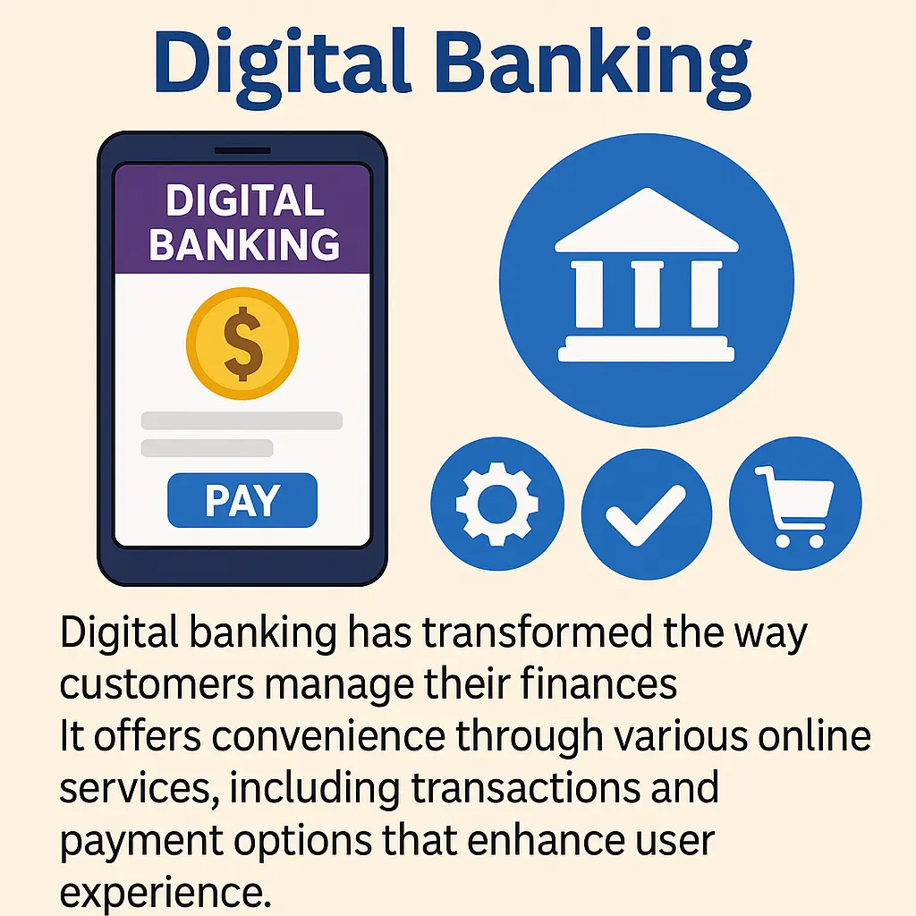 digital banking showing a smartphone with a "Digital Banking" interface and payment button, alongside icons representing banking, settings, verification, and shopping. The text highlights how digital banking enhances financial management with convenient online services.
digital banking showing a smartphone with a "Digital Banking" interface and payment button, alongside icons representing banking, settings, verification, and shopping. The text highlights how digital banking enhances financial management with convenient online services.
digital banking showing a smartphone with a "Digital Banking" interface and payment button, alongside icons representing banking, settings, verification, and shopping. The text highlights how digital banking enhances financial management with convenient online services.
digital banking showing a smartphone with a "Digital Banking" interface and payment button, alongside icons representing banking, settings, verification, and shopping. The text highlights how digital banking enhances financial management with convenient online services.
digital banking showing a smartphone with a "Digital Banking" interface and payment button, alongside icons representing banking, settings, verification, and shopping. The text highlights how digital banking enhances financial management with convenient online services.
digital banking showing a smartphone with a "Digital Banking" interface and payment button, alongside icons representing banking, settings, verification, and shopping. The text highlights how digital banking enhances financial management with convenient online services.
digital banking showing a smartphone with a "Digital Banking" interface and payment button, alongside icons representing banking, settings, verification, and shopping. The text highlights how digital banking enhances financial management with convenient online services.
digital banking showing a smartphone with a "Digital Banking" interface and payment button, alongside icons representing banking, settings, verification, and shopping. The text highlights how digital banking enhances financial management with convenient online services.